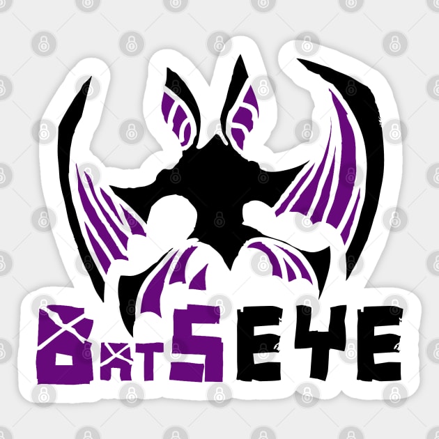 BatsEye Stencil Logo Sticker by PoesUnderstudy